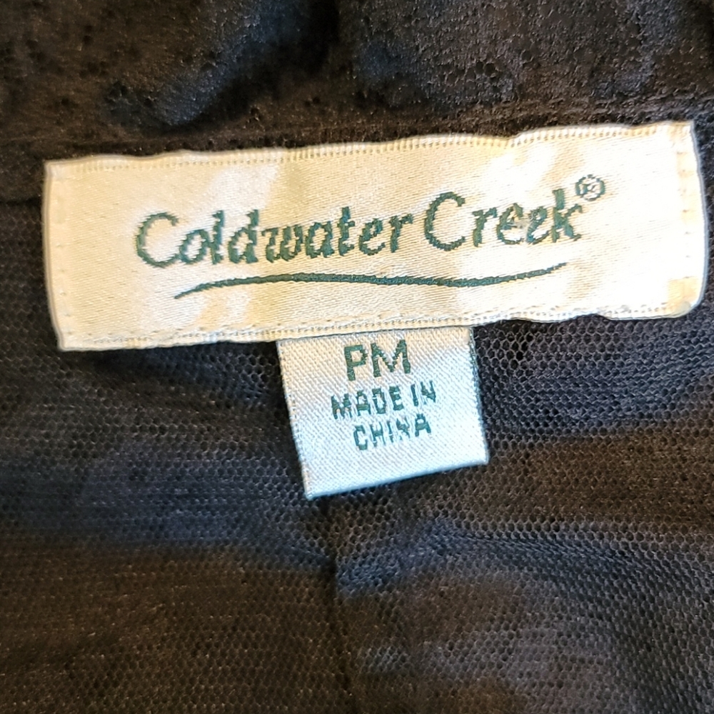 ๐H. P.๐Coldwater Creek 3/4 Sleeve Black Lace - Picture 3 of 4
